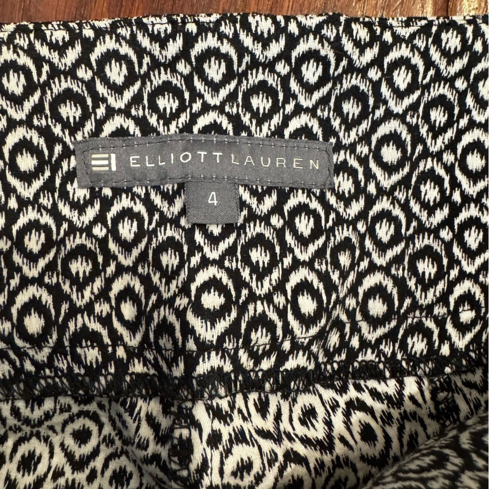 Elliott Lauren Skinny Ankle Patterned Pants - Picture 4 of 8